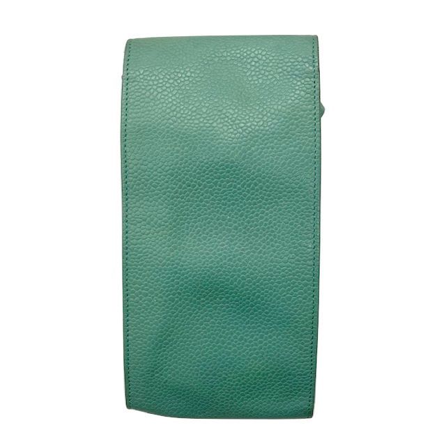 CHANEL シャネル ペンケース メガネケース キャビア グリーン系 5番台 緑 レディース メンズ 小物