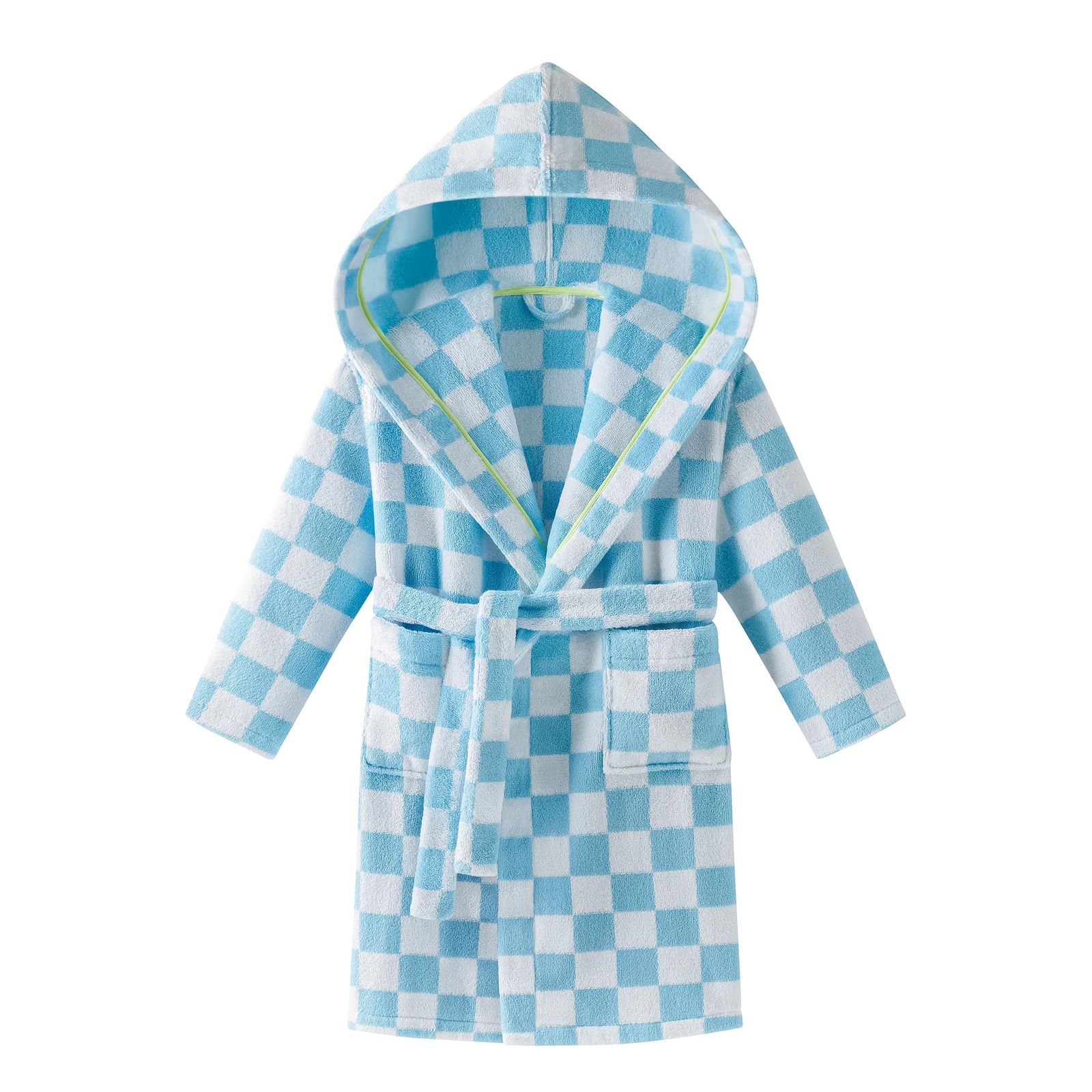 Calla Angel New York 子供用バスローブ キッズ タオル生地 コットン 超長綿 柔らか 吸水 ユニセックス子供 ギフト お風呂 プール 沐浴 フード付き