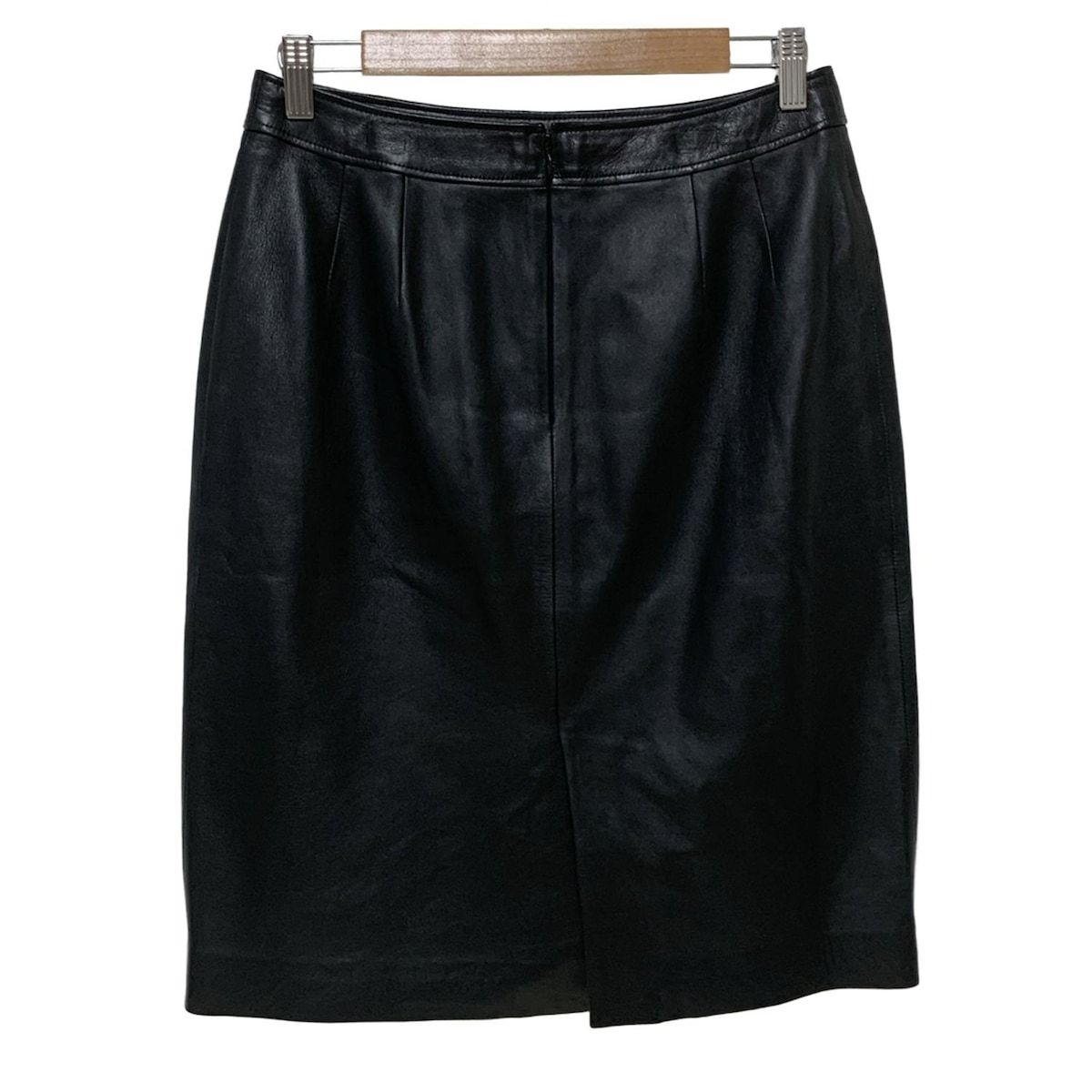 LEONARD レオナール スカート サイズ73-97 レディース - 黒 ひざ丈 レザー