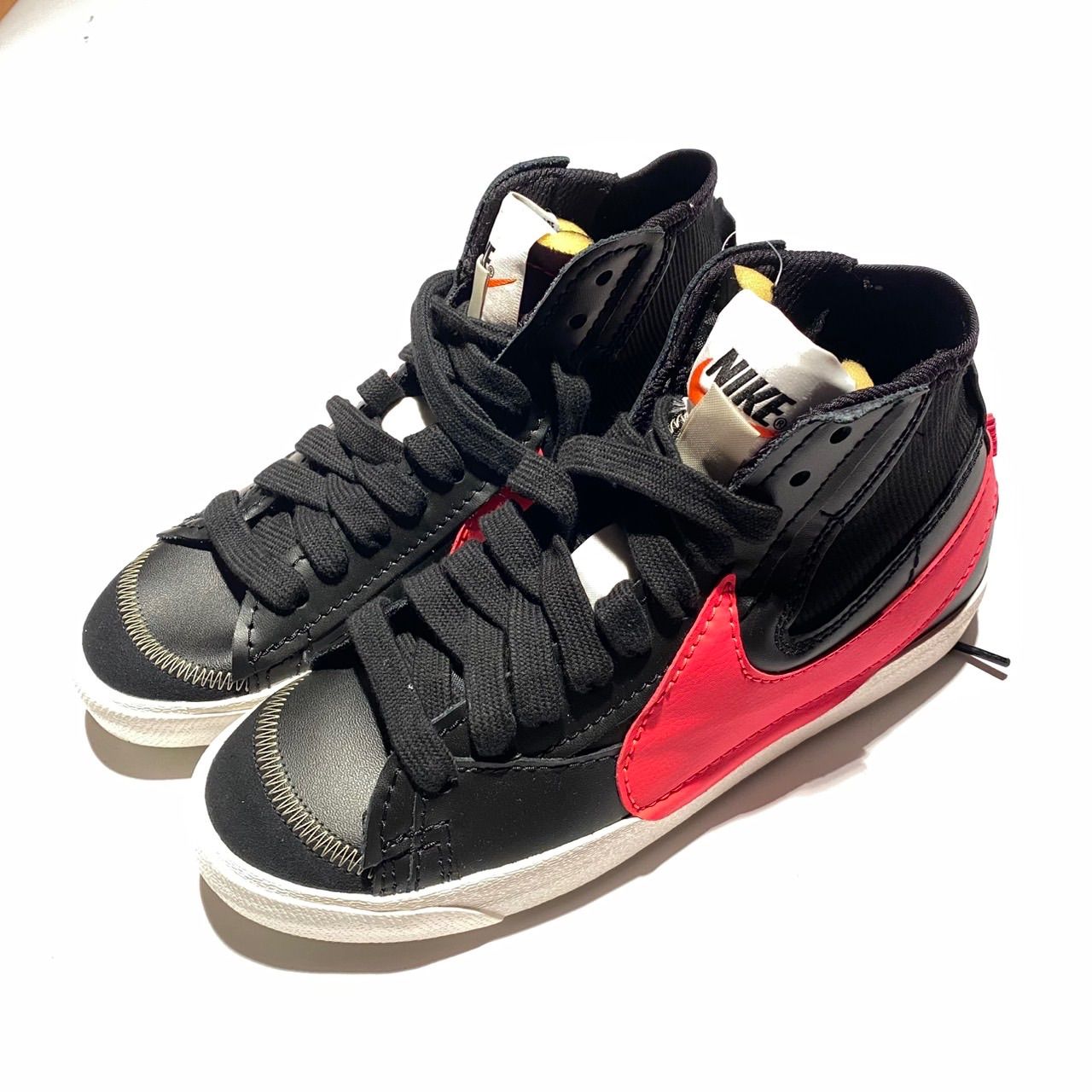 NIKE BLAZER MID 77 JUMBO ナイキ ブレーザー ジャンボ BLACK BRIGHT CRIMSON-SAIL-OLIVE AURA dd 3111-001 27.5 cm