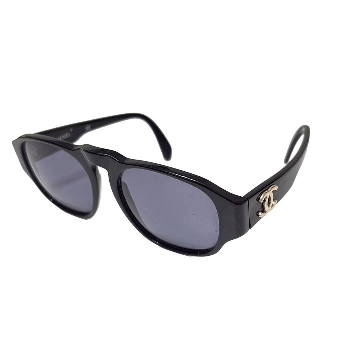 CHANEL シャネル サングラス - 01452 94305 黒×ゴールド