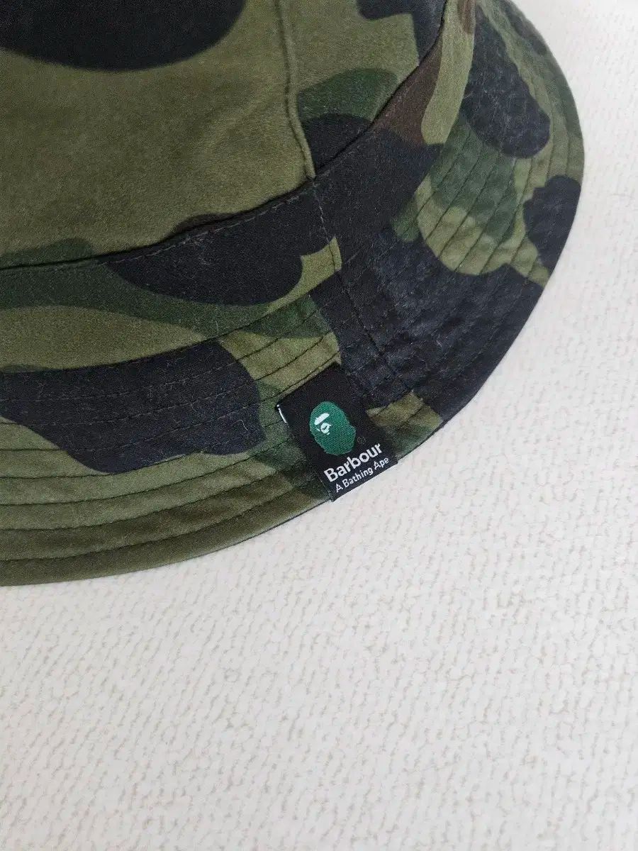 アベイシングエイプ x バブアー コラボ カモ バケットハット