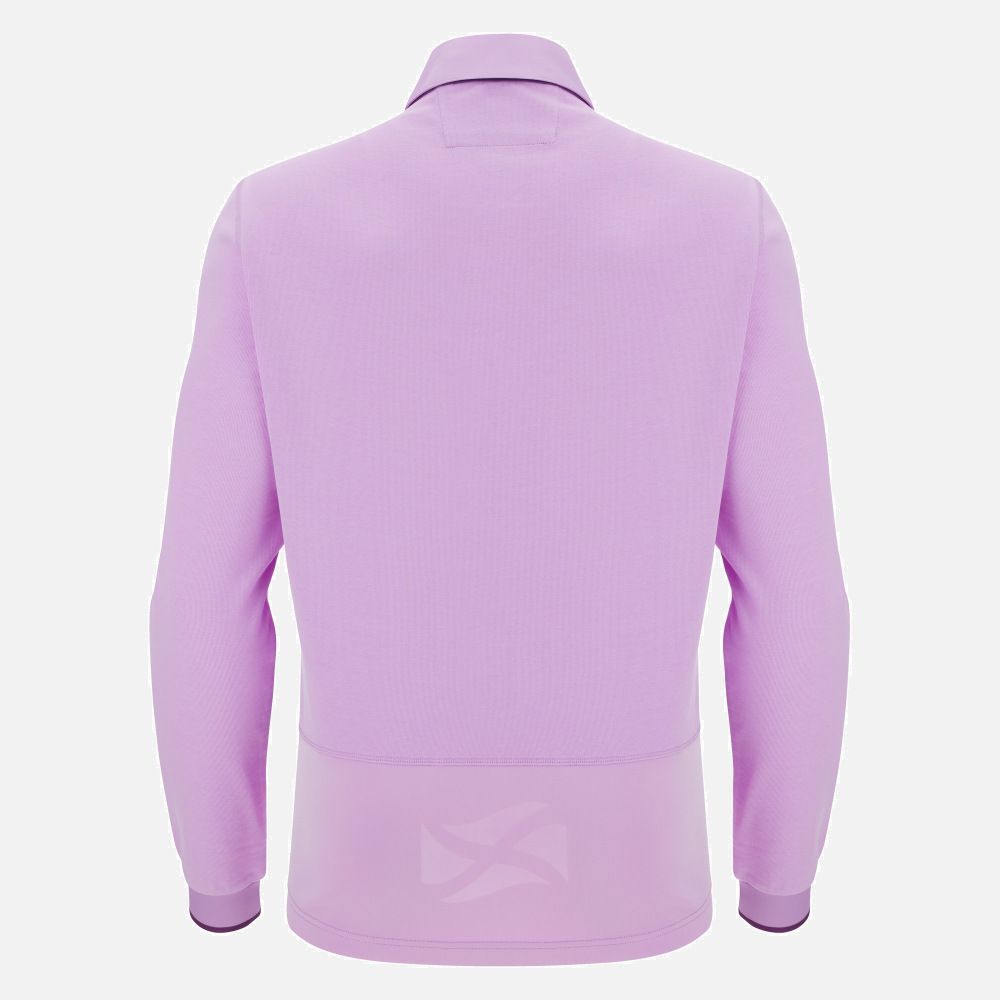 マクロン ラグビー スコットランド代表 2025 2026 アウェイ コットン 長袖 シャツ 紫 パープル モデル 日本未発売