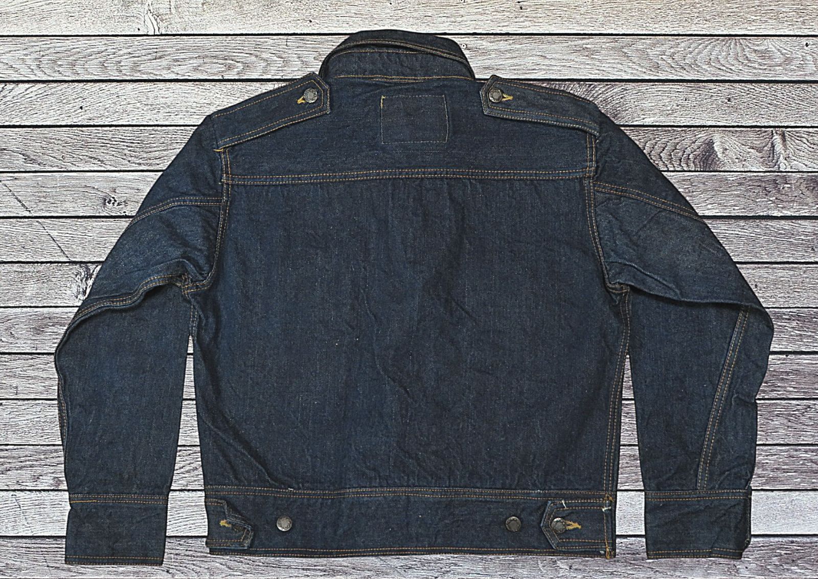 ✅️ Lサイズ CANVAS キャンバス USA生地使用 MATERIAL USA ジャパン ビンテージ 70s頃 686 デニムジャケット Gジャン 5スターボタン 2つポケット セカンド