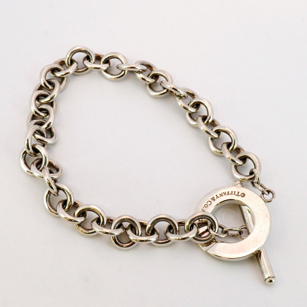 5jmb0568】ティファニー ブレスレット トグル シルバー925【中古
