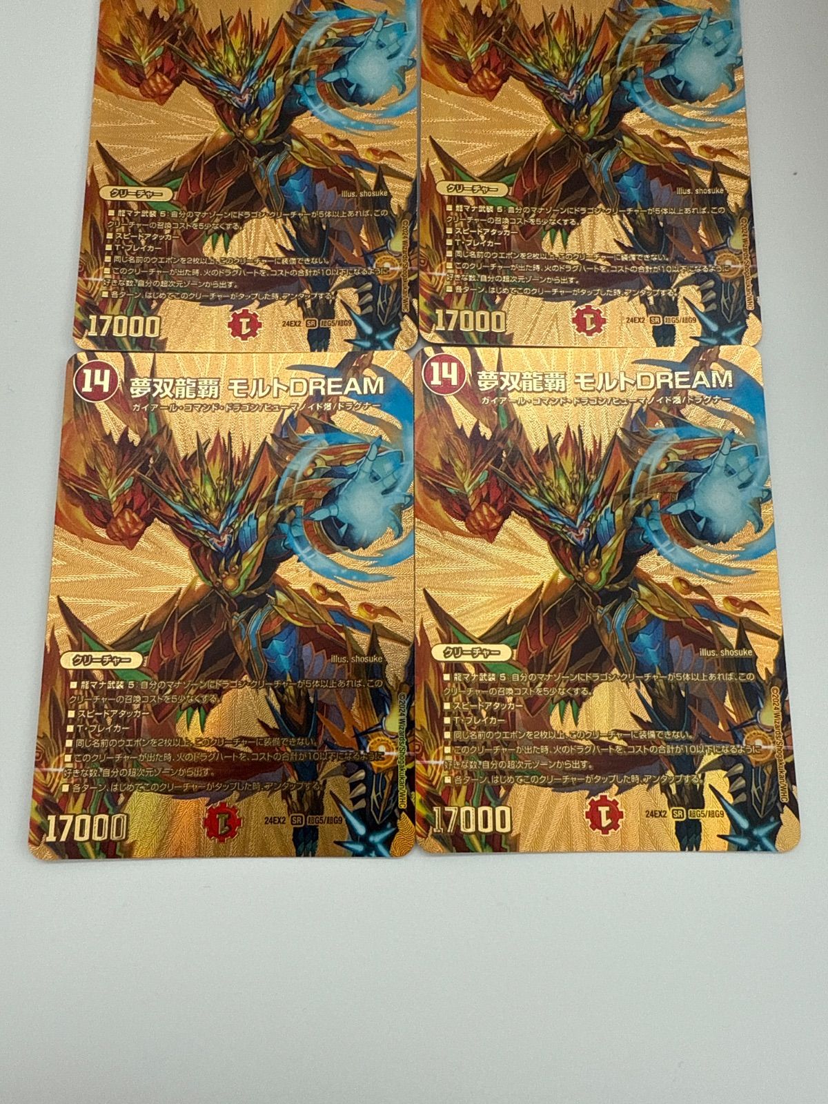 デュエルマスターズ 無双龍覇モルトDREAM 金 4枚 金 無双龍覇モルトDREAM