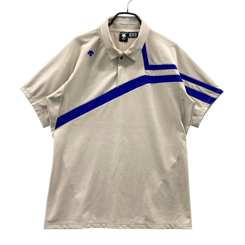 サイズ XO DESCENTE GOLF デサントゴルフ 半袖ポロシャツ ベージュ系 240101528381 ゴルフウェア メンズ ストスト