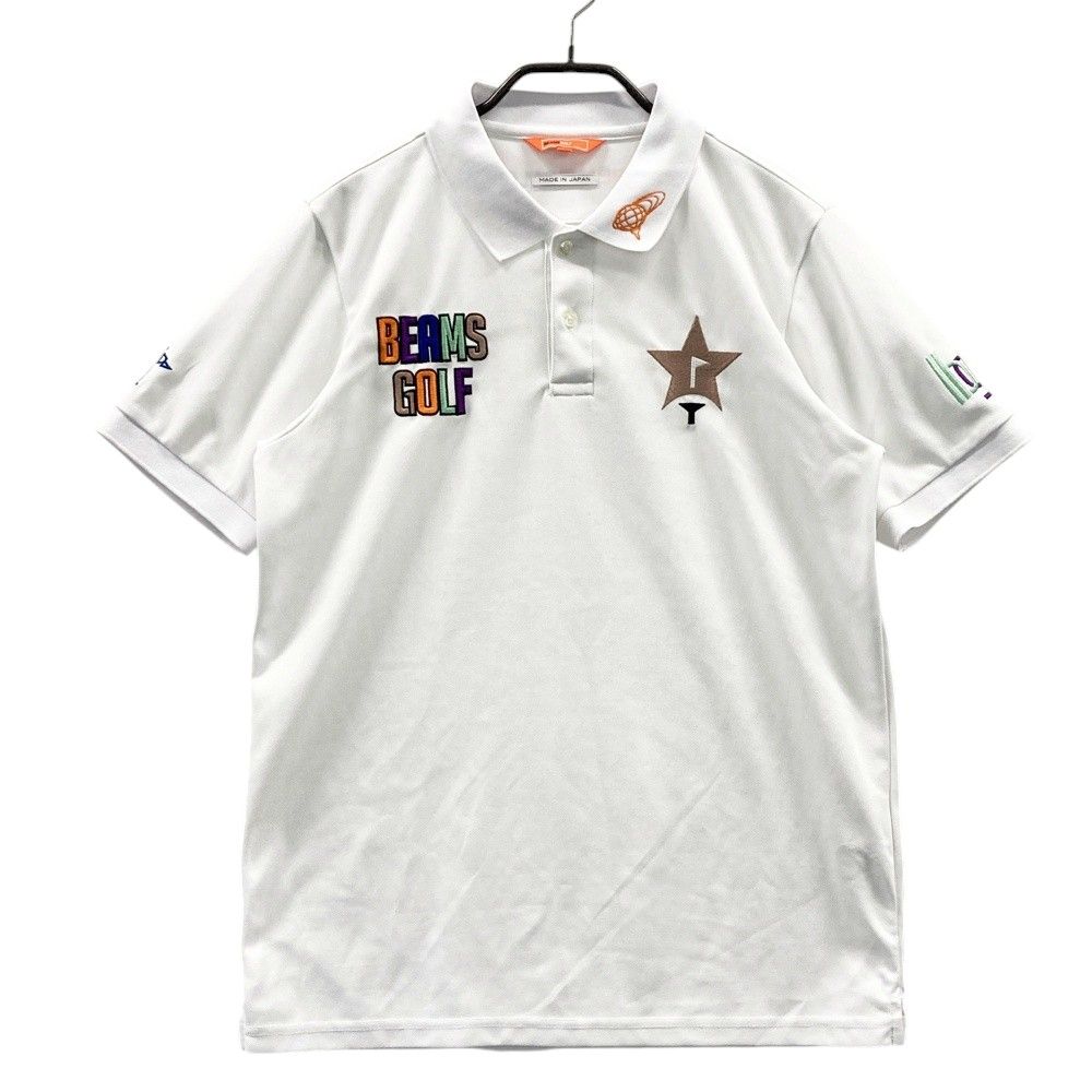 サイズ M BEAMS GOLF ビームスゴルフ 半袖ポロシャツ ホワイト系 240101543342 ゴルフウェア メンズ ストスト