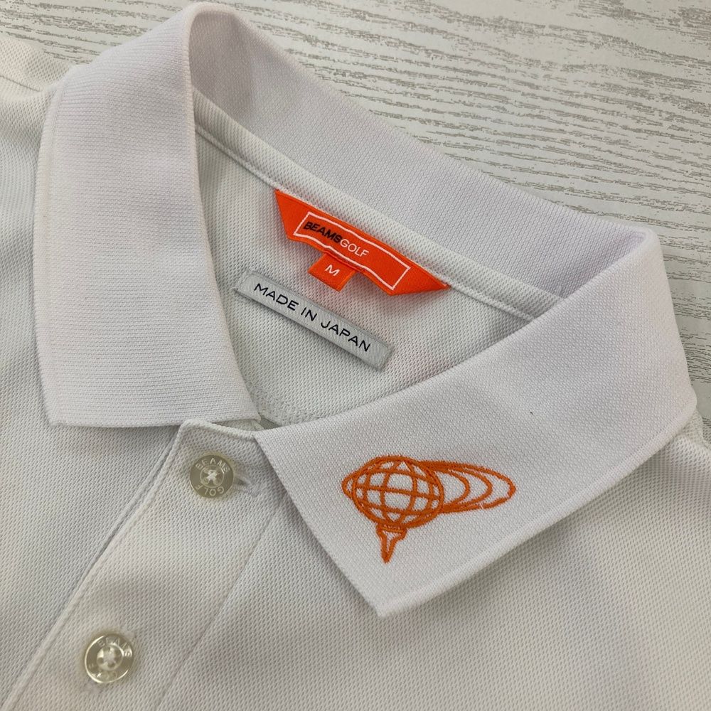 サイズ M BEAMS GOLF ビームスゴルフ 半袖ポロシャツ ホワイト系 240101543342 ゴルフウェア メンズ ストスト LLC-HASEGAWATOSO_COM