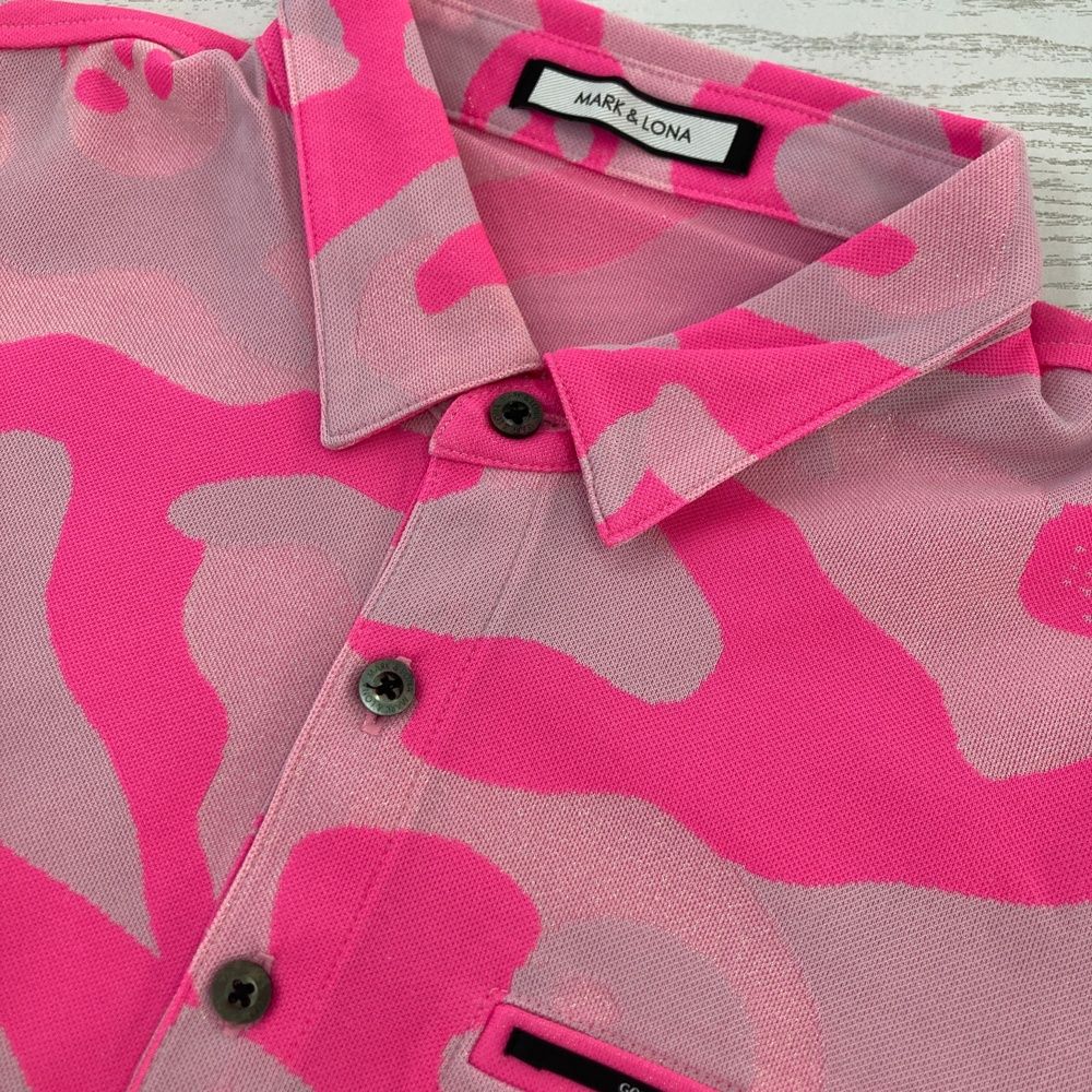 サイズ：46 MARK&LONA マークアンドロナ 半袖ポロシャツ 迷彩柄