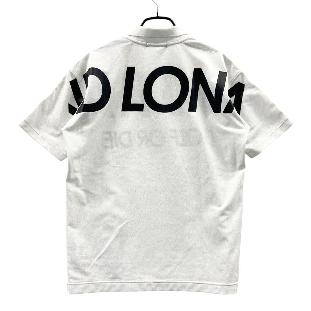 サイズ 46 MARK-LONA マークアンドロナ 半袖ポロシャツ ビッグロゴ ホワイト系 240101544369 ゴルフウェア メンズ ストスト