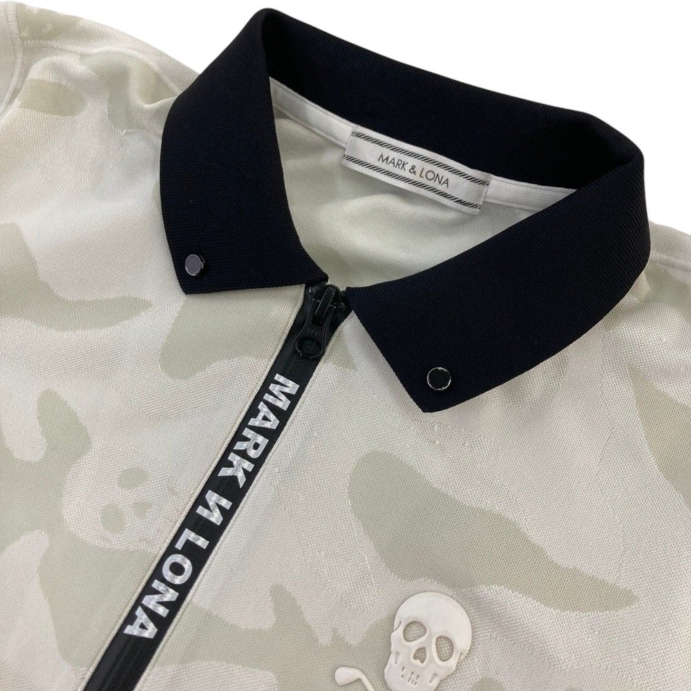 サイズ：46 MARK&LONA マークアンドロナ ハーフジップ 半袖ポロシャツ