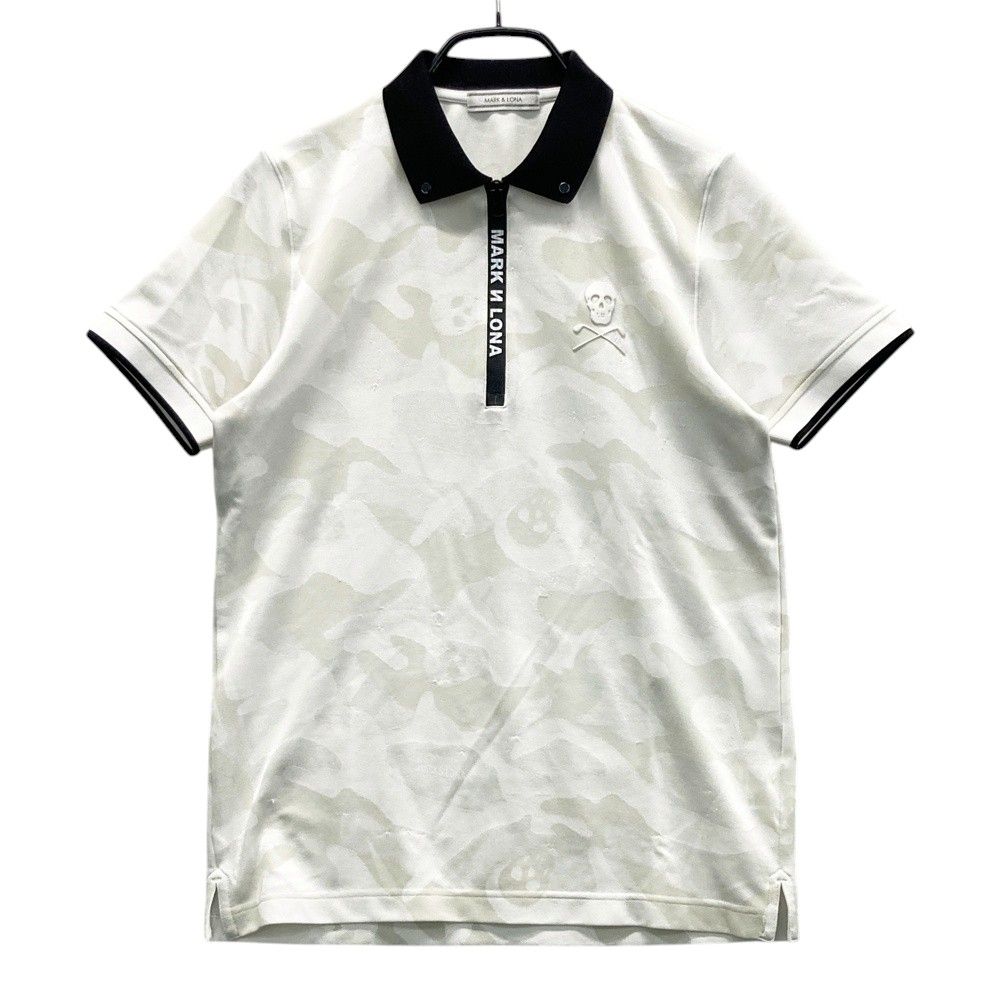 サイズ：46 MARK&LONA マークアンドロナ ハーフジップ 半袖ポロシャツ