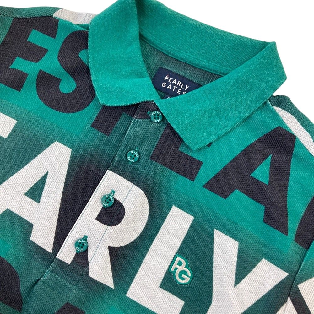 サイズ：6 PEARLY GATES パーリーゲイツ 半袖ポロシャツ ロゴ柄