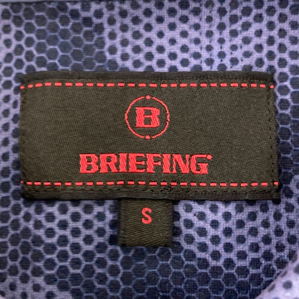 サイズ S BRIEFING GOLF ブリーフィング 半袖ポロシャツ カモフラ 総柄 ネイビー系 240101546549 ゴルフウェア メンズ ストスト LLC-HASEGAWATOSO_COM