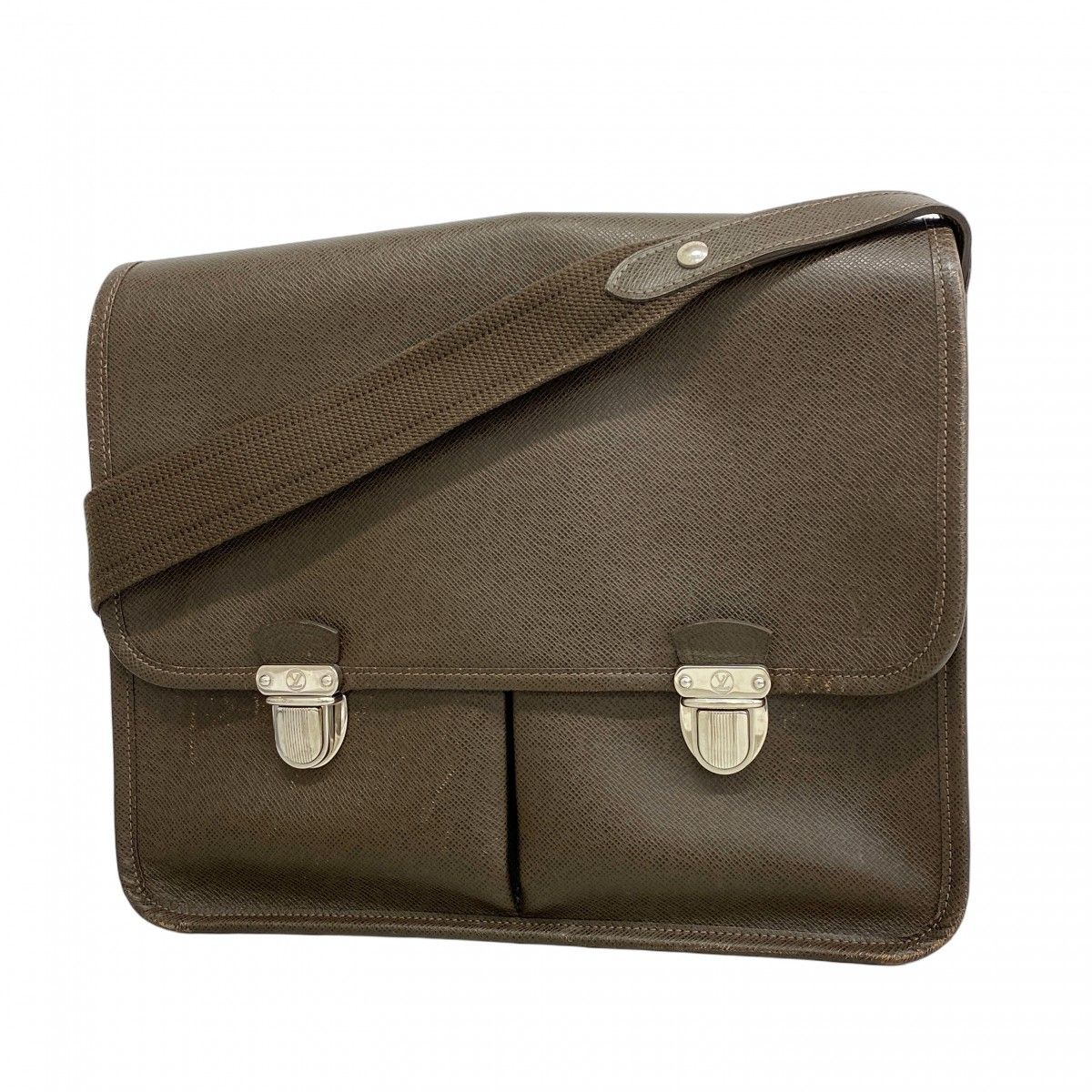 5me5931 ルイヴィトン ショルダーバッグ タイガ アレクセイ M32478 グリズリ メンズ