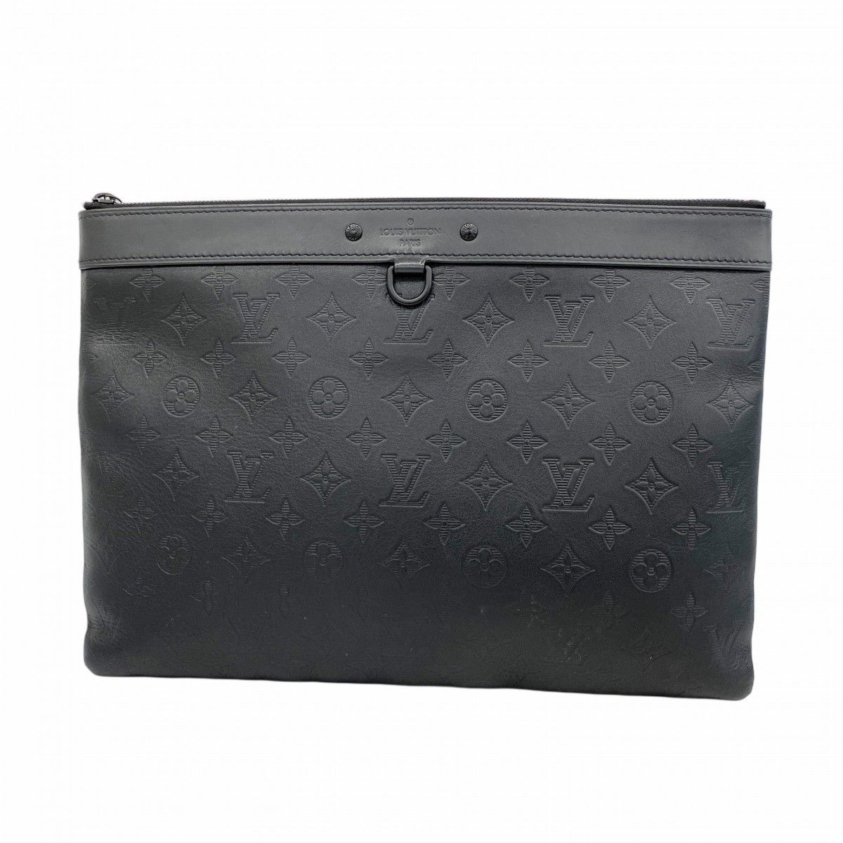 5me5936 ルイヴィトン クラッチバッグ モノグラム シャドウ ポシェットディスカバリー M62903 ブラック メンズ