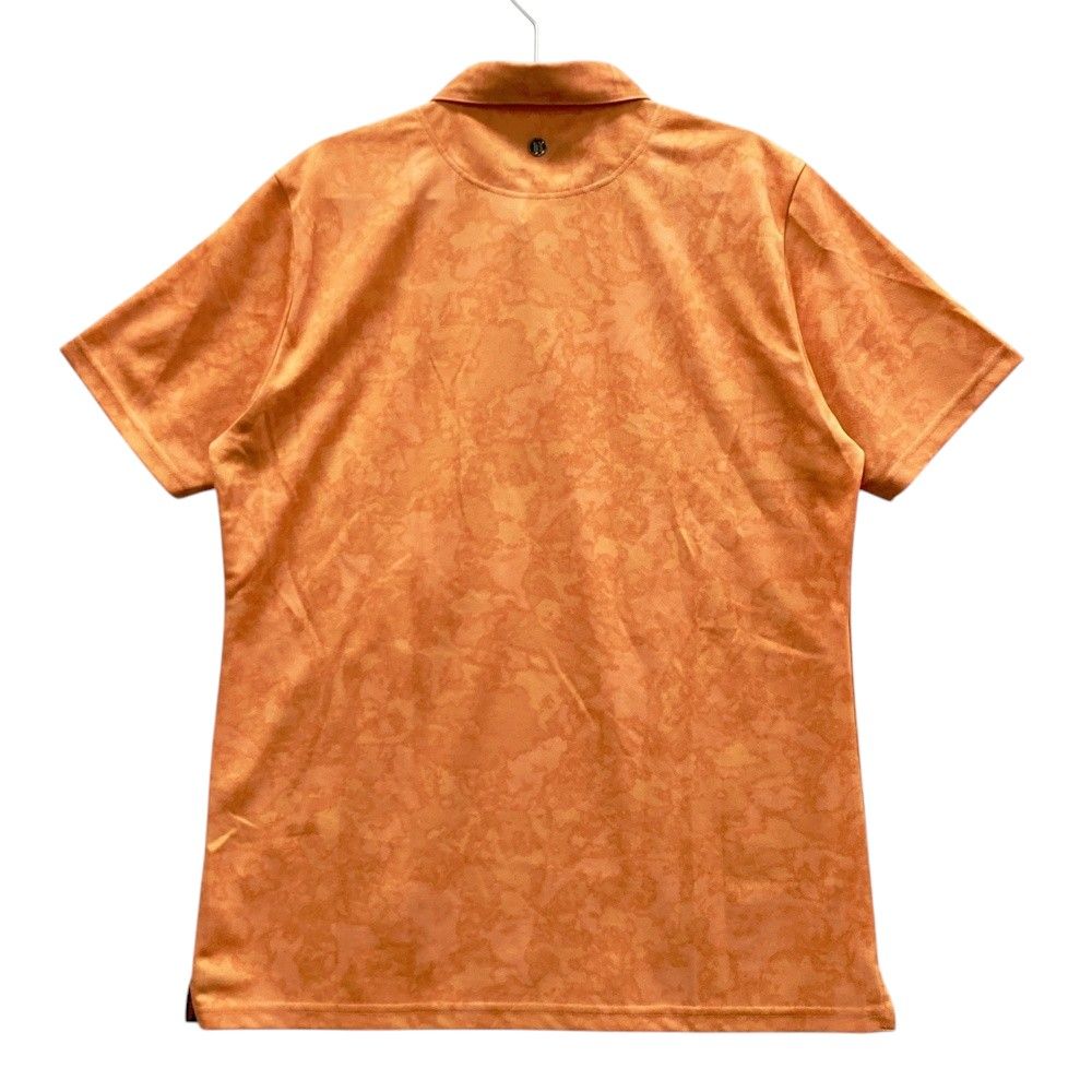 サイズ XL BRIEFING GOLF ブリーフィング 半袖ポロシャツ 総柄 オレンジ系 240101547113 ゴルフウェア メンズ ストスト