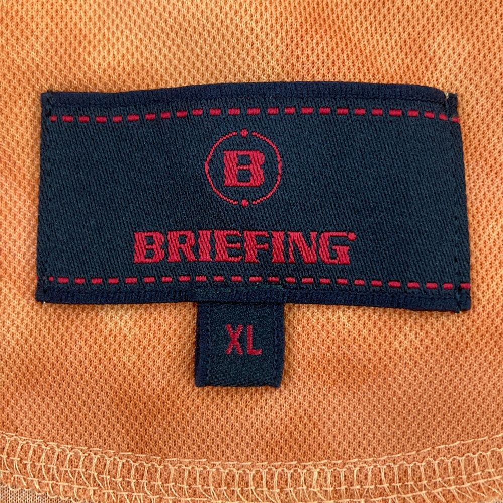 サイズ XL BRIEFING GOLF ブリーフィング 半袖ポロシャツ 総柄 オレンジ系 240101547113 ゴルフウェア メンズ ストスト LLC-HASEGAWATOSO_COM