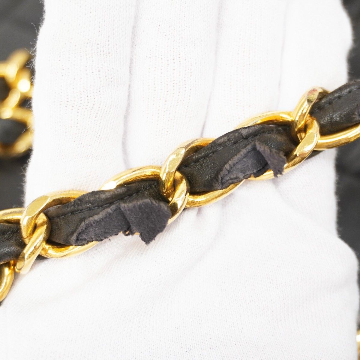 5me5976-h シャネル ショルダーバッグ デカマトラッセ ラムスキン ブラック ゴールド金具 レディース DECORATOM_COM_BR