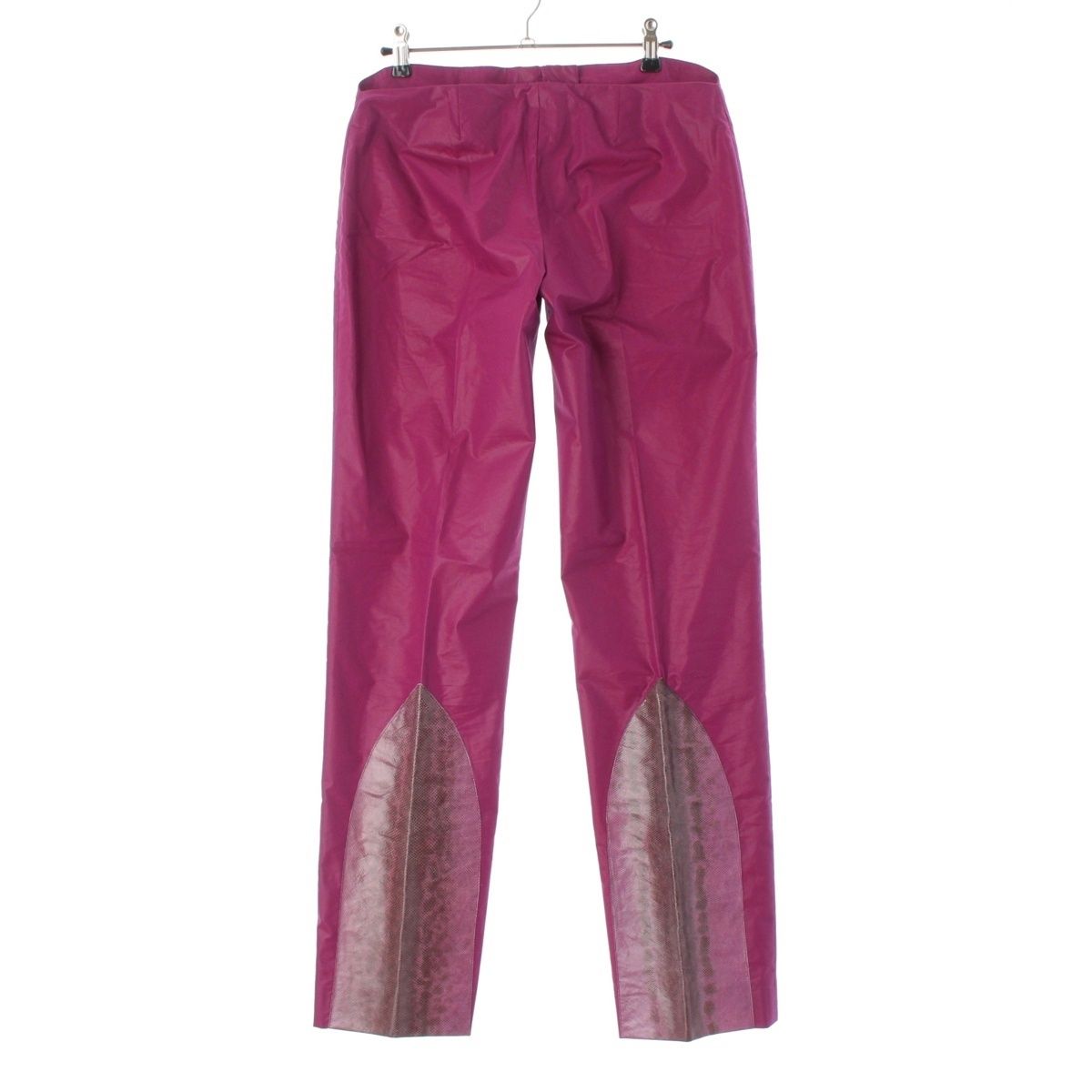 コスチュームナショナル コットン×ナイロン 切替 パンツ ボトムス パープル 40