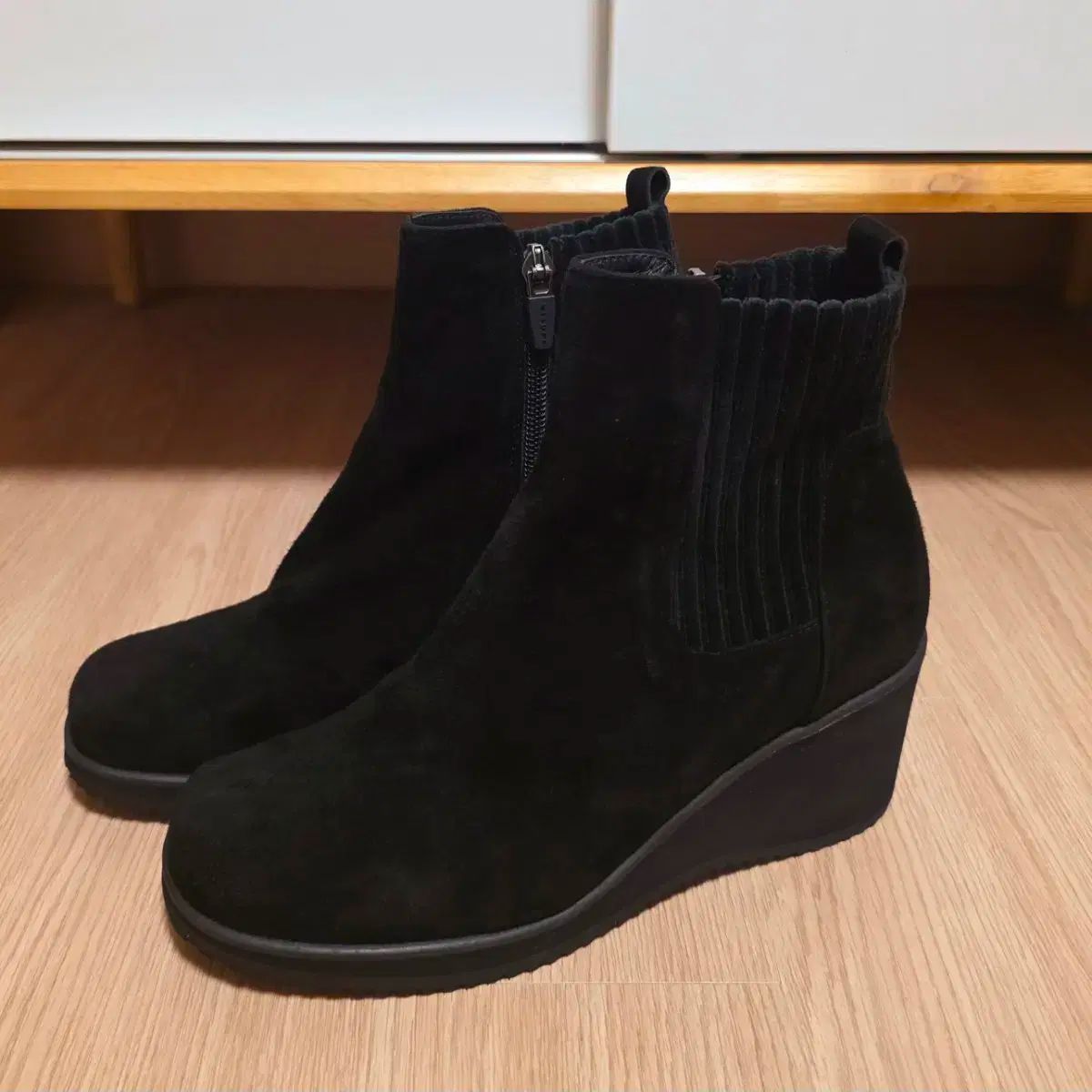 ミソペ by フリー페 レディース 超軽量 アンクルブーツ 240mm