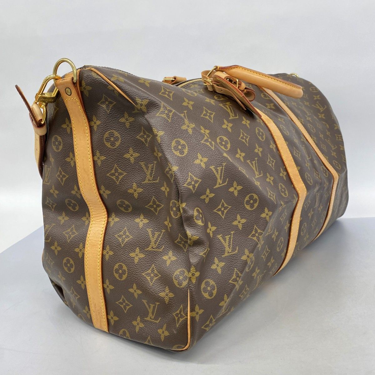 5me6190 ルイヴィトン ボストンバッグ モノグラム キーポルバンドリエール60 M41412 ブラウン メンズ レディース ユニセックス