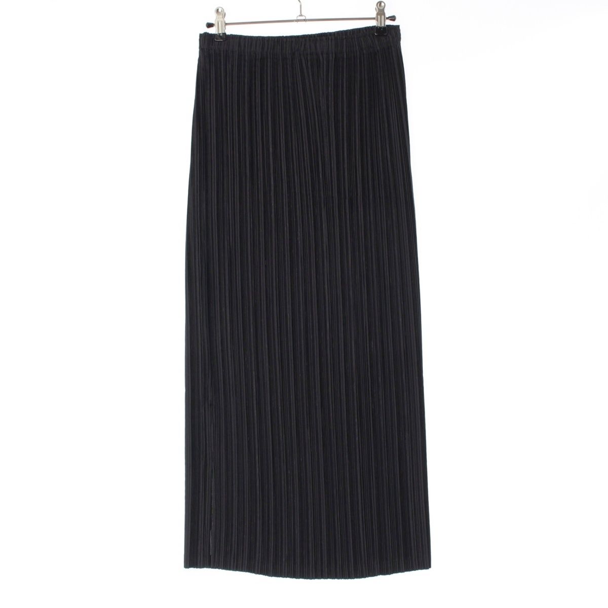 イッセイミヤケ フェット スリット プリーツ スカート IF72FG205 ブラック 02