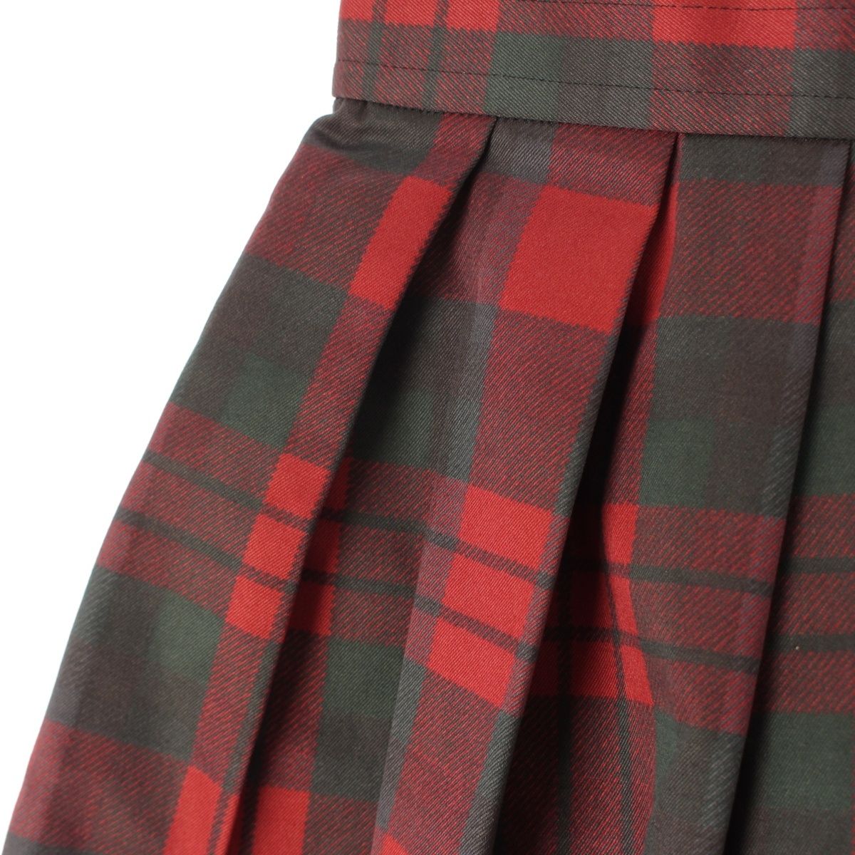 コムデギャルソン コムデギャルソン AD2016 チェック柄 バルーン ボリューム パンツ RR-P005 レッド系 XS DECORATOM_COM_BR