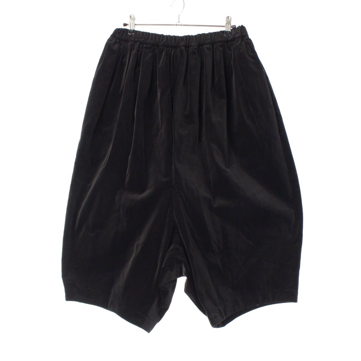 コムデギャルソン AD2015 ベロア ベルベット ギャザー バルーン パンツ ボトムス GQ-P004 ブラック S
