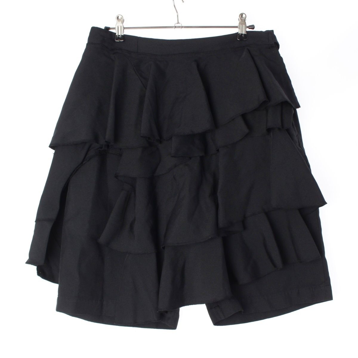 コムデギャルソン コムデギャルソン AD2014 15SS 製品染め ラップデザイン ショートパンツ キュロットパンツ ボトムス RO-P006 ブラック XS