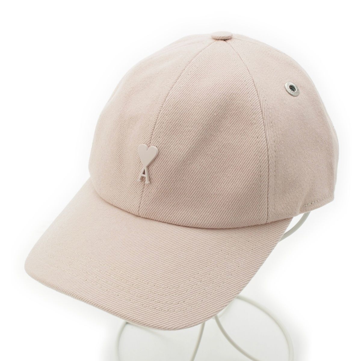 アミパリス コットン ロゴプレート ベースボール キャップ 帽子 SPUCP006.DE0044 ピンク