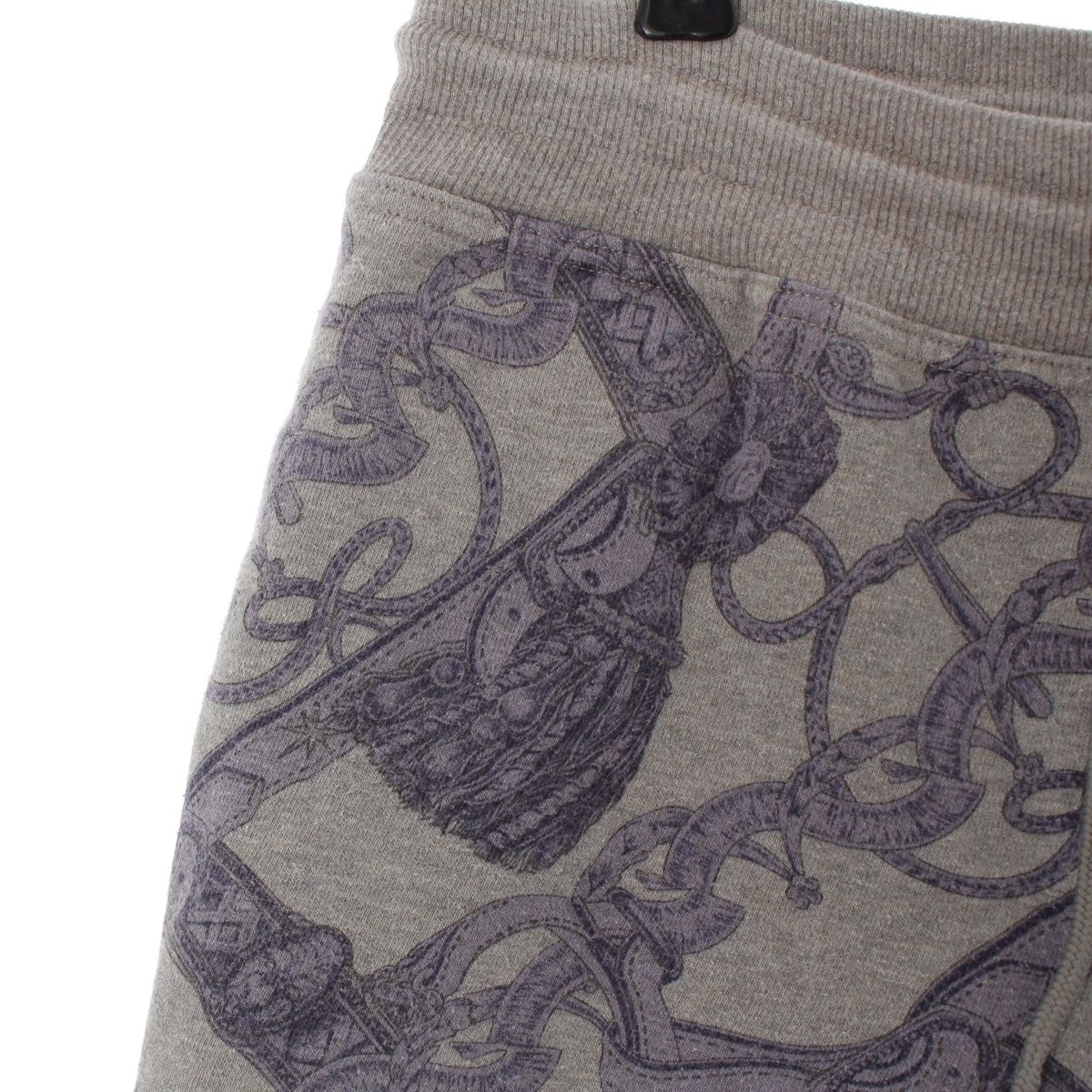 エルメス 総柄 スウェット パンツ グレー×パープル 36 DECORATOM_COM_BR