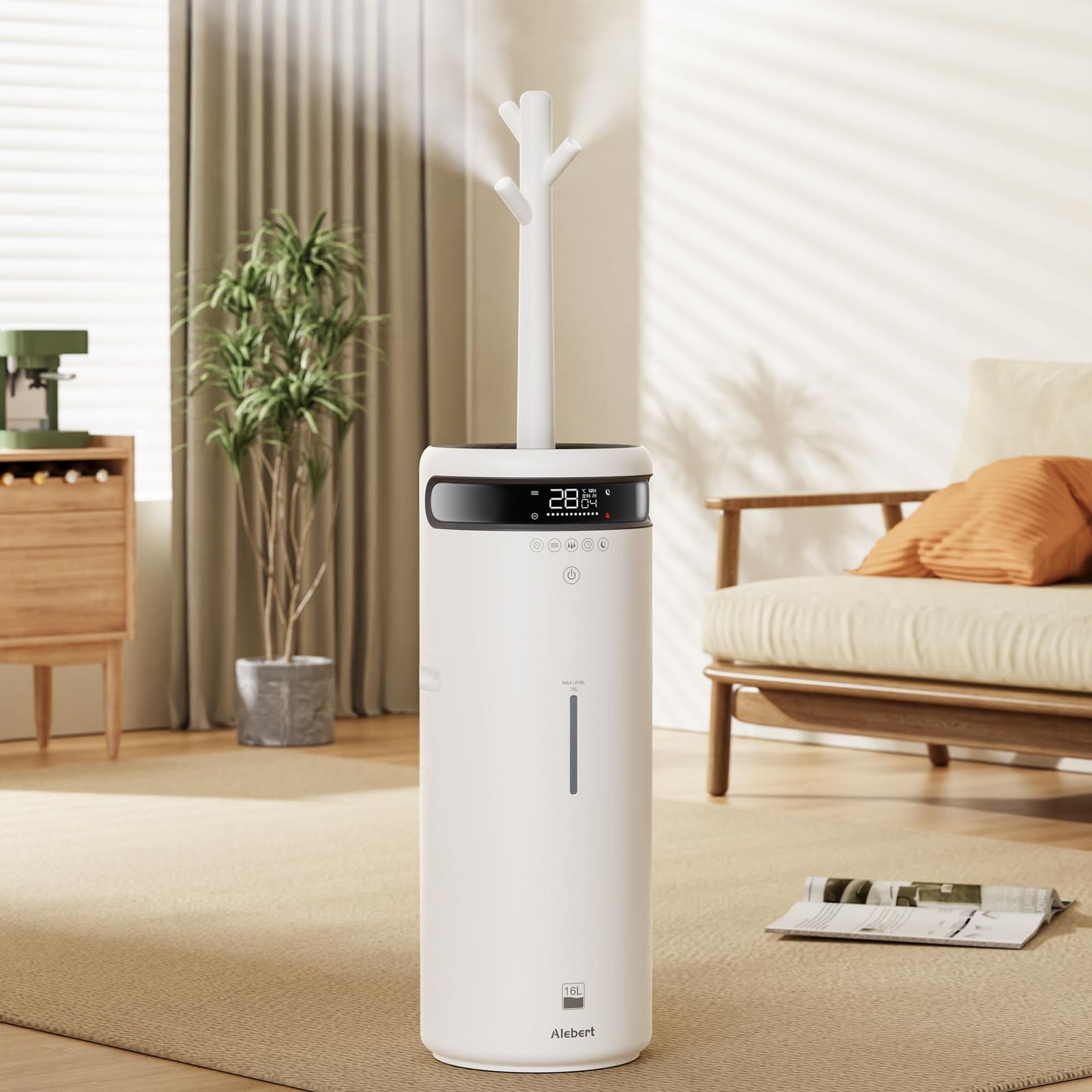 加湿器 大容量 16L 最大60畳適用 メーカーあり 静音 UV除菌 最大噴霧量750ML H 超音波加湿器 リモコン付き アロマ対応 上から注水 3段階噴霧量 恒湿機能 自動湿度調整 睡眠モード 12H切タイマー 着脱式4口ノズル 360°回転 省エ MARWIL-DEMENAGEMENTS_CH