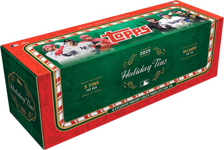 MLB 2025 TOPPS HOLIDAY HOBBY TIN