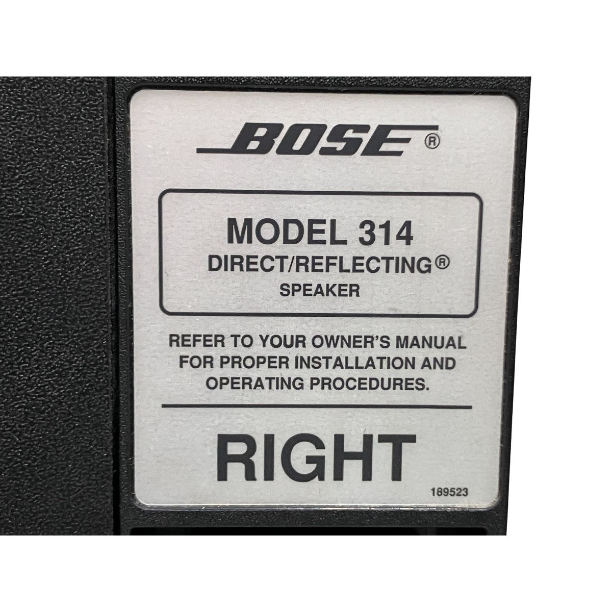 BOSE 314 ボーズ ダイレクト リフレクティング 2ウェイ スピーカー ペア 音響機材 訳有O10570679