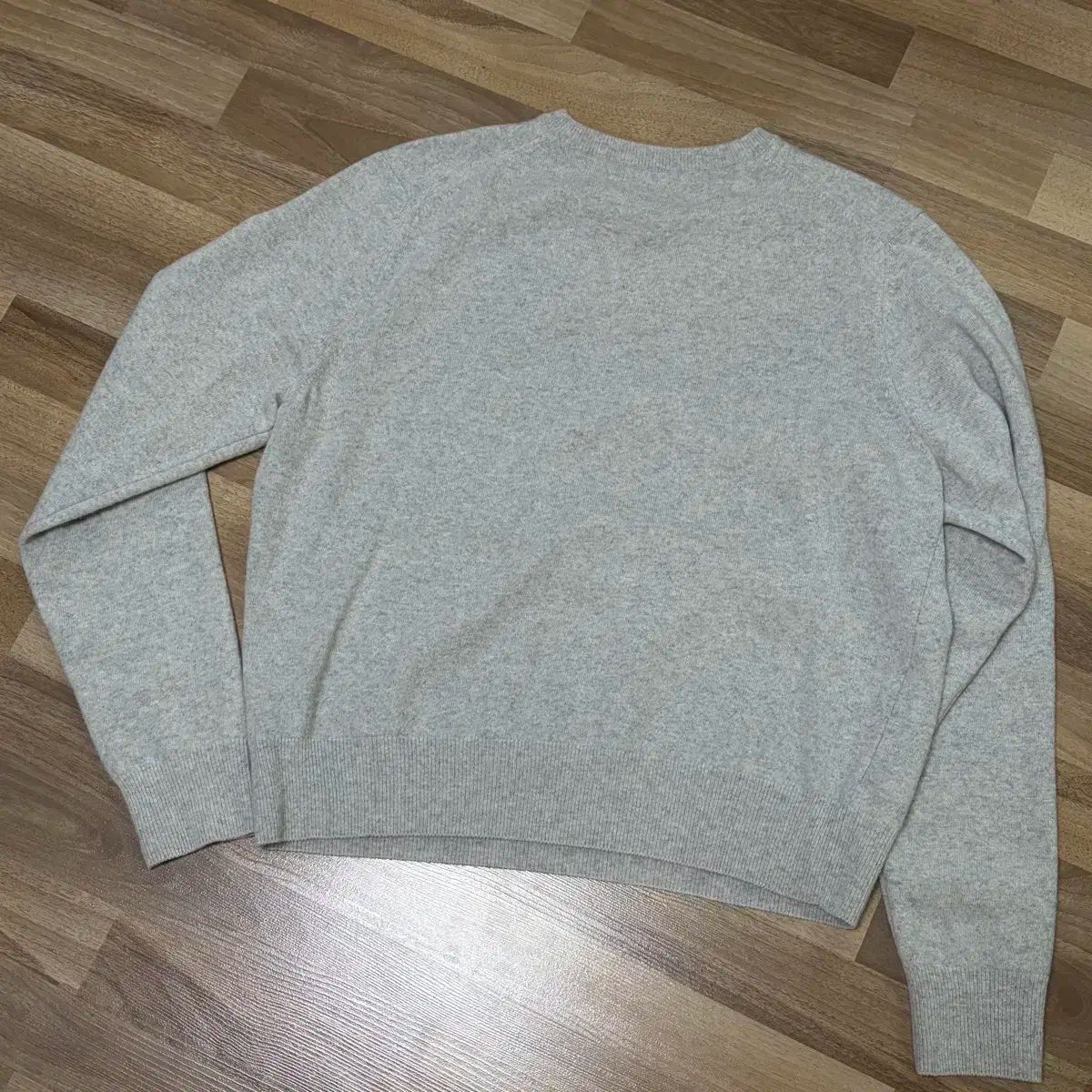  FACADE PATTERN ファサードパターン エッセンシャルズ Vネック ニット ライトグレー m 長袖 ニット セーター