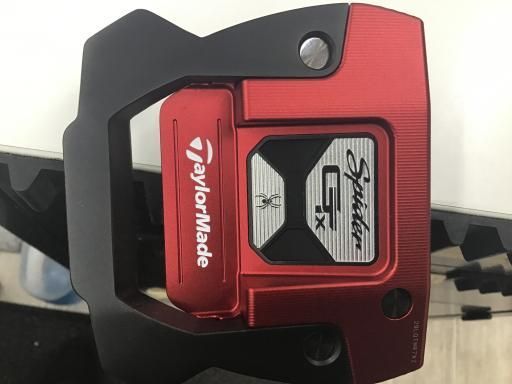 テーラーメイド Spider GTx RED シングルベンド 33インチ パター PT スチール フレックスその他 メンズ 男性用 右利き 右用 Aランク ゴルフクラブ