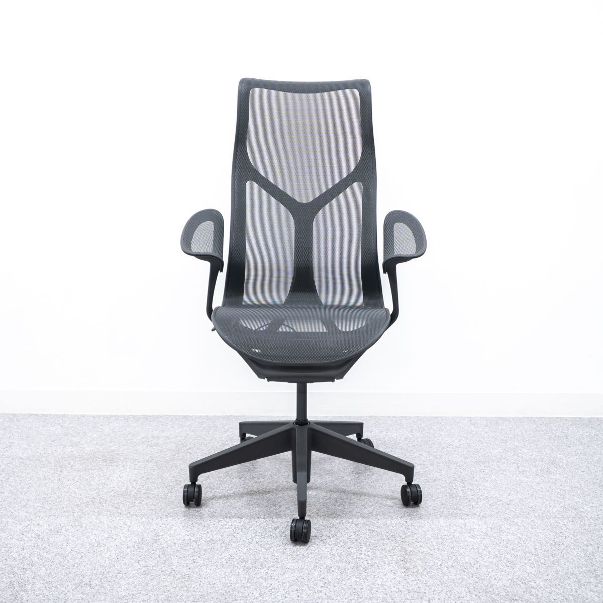 Herman Miller ハーマンミラー Cosm Chair コズムチェア オフィス キャスター アーム チェア グレー スタジオ 7.5 定価28万