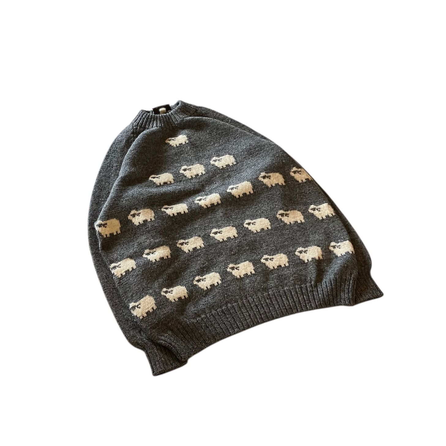 KOTARE セーター ウール ニット 羊 アニマル柄