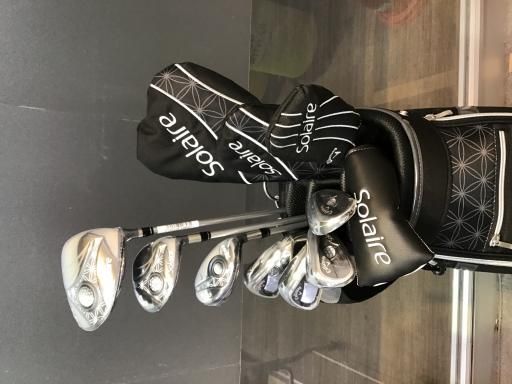 キャロウェイ SOLAIRE 2018 8S キャディバッグ付き ブラック レディース クラブセット CS オリジナルカーボン フレックスL レディース 女性用 右利き 右用 Nランク ゴルフクラブ