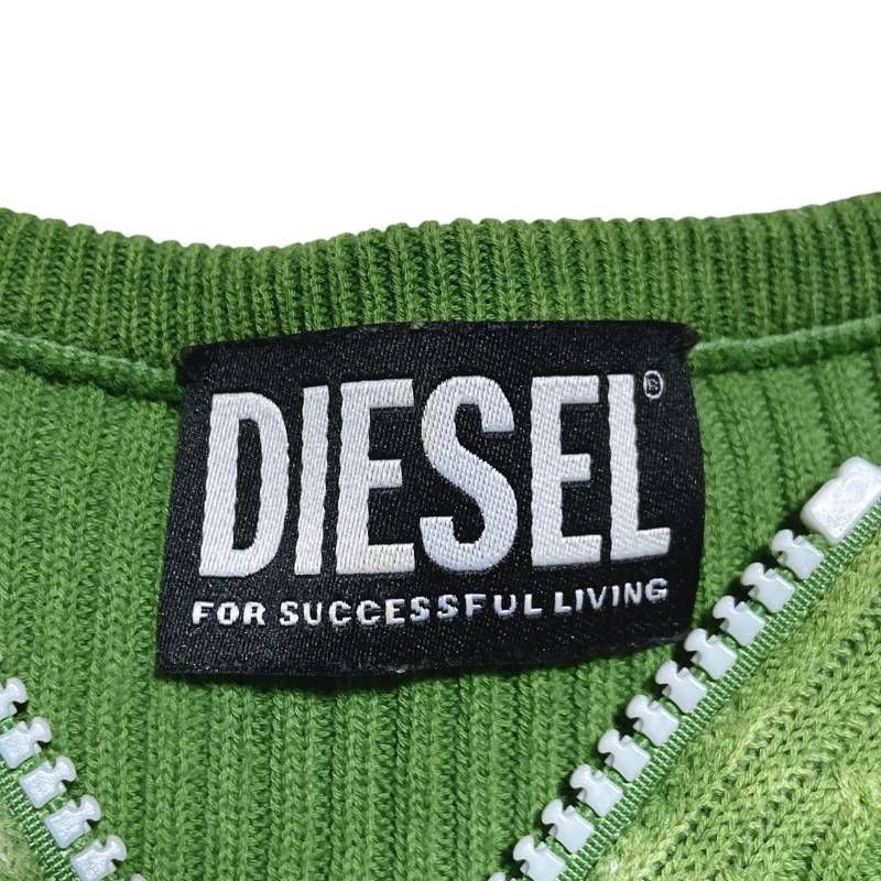 DIESEL ディーゼル K-Aldwell Sweater K- アルドウェル セーター ハーフジップ 色染め加工 リブ 春 秋 近年 レディース S