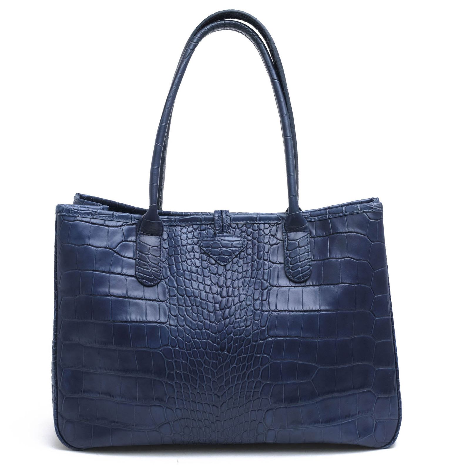 ロンシャン Longchamp バッグ トートバッグ 鞄 ハンドバッグ レディース 女性 女性用 レザー 革 本革 ブルー 青 ROSEAU CRC ロゾ クロコ 定番 クロコ型押し