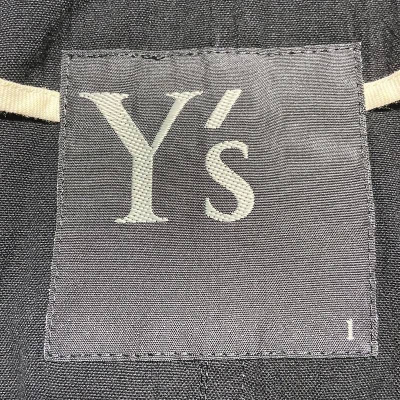 Y s ワイズ ダブルジップアップ ブルゾン 半袖 無地 黒 山本耀司 レディース サイズ１