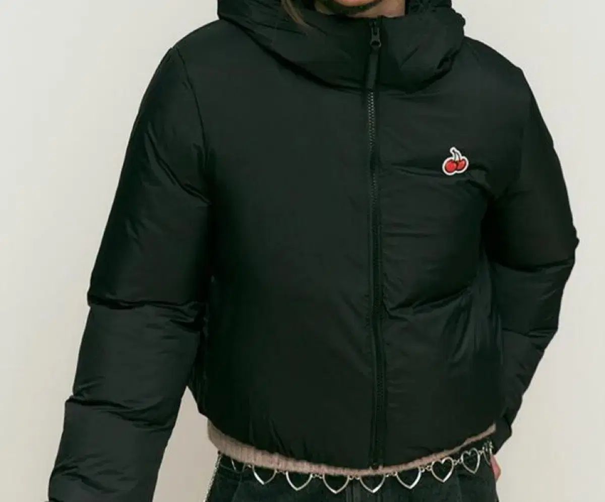 キルシー さくらんぼ ロゴ ブラック ショートダウン