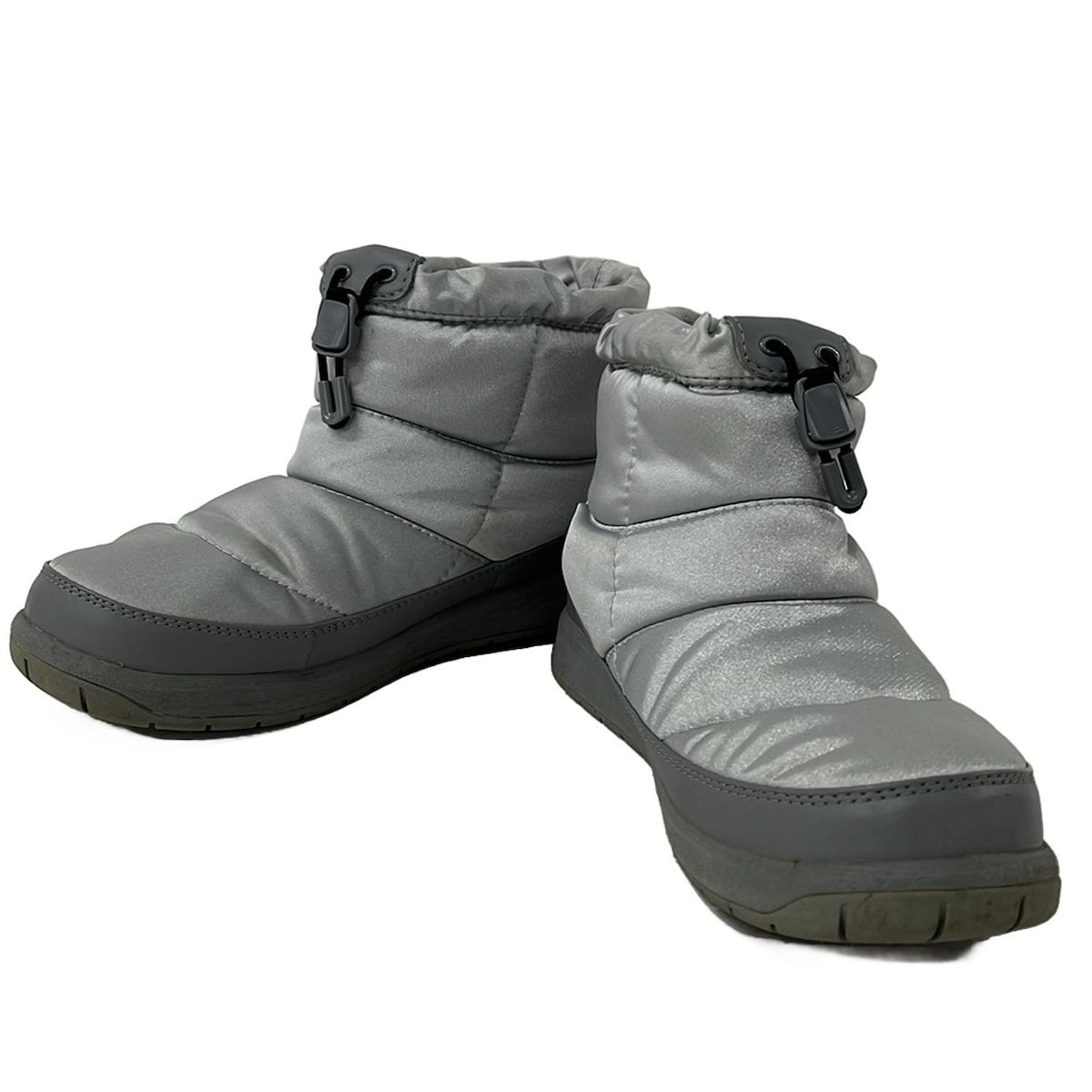 THE NORTH FACE ノースフェイス ショートブーツ 24 レディース - ライトグレー ヌプシブーティー インソール取外し可