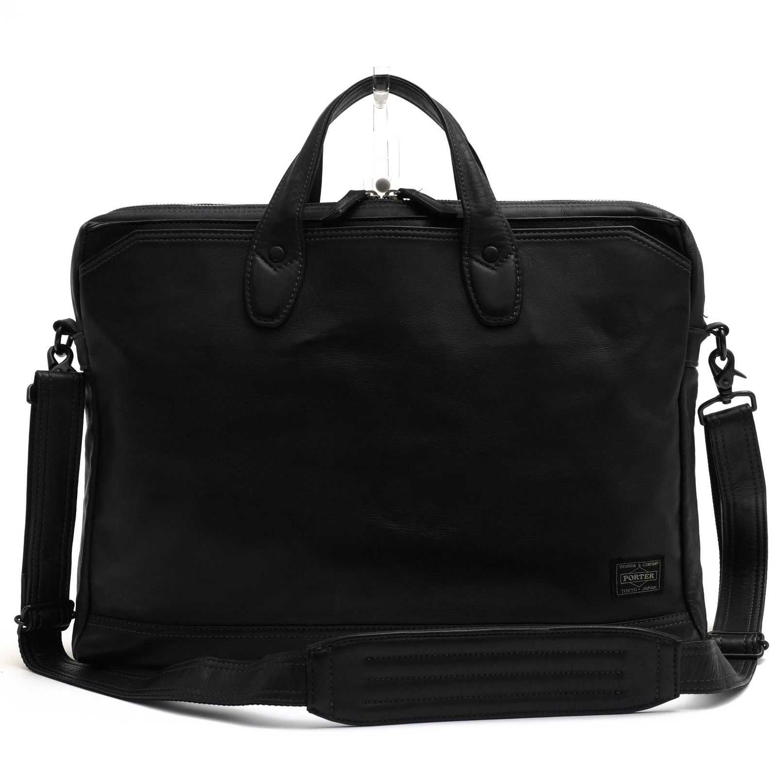 ポーター 吉田カバン／PORTER バッグ ブリーフケース ビジネスバッグ 鞄 ビジネス メンズ 男性 男性用 レザー 革 本革 ブラック 黒 124-01202 TAUSEN 2WAY BRIEFCASE タウゼン 2WAY ショルダーバッグ ノートPC収