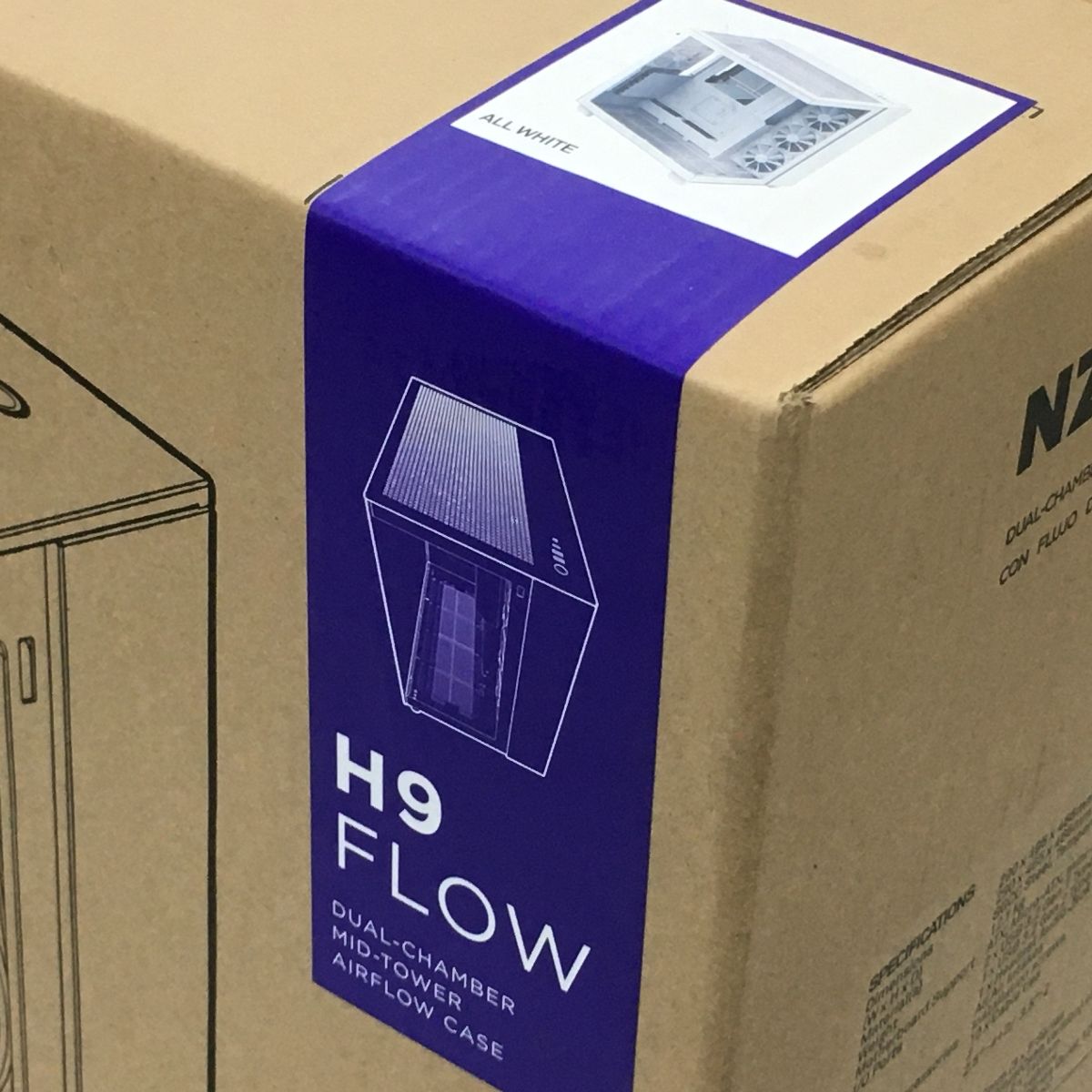  NZXT H 9 FLOW PCケース PCパーツ パソコンパーツ PCケース(自作PC用) PCパーツ