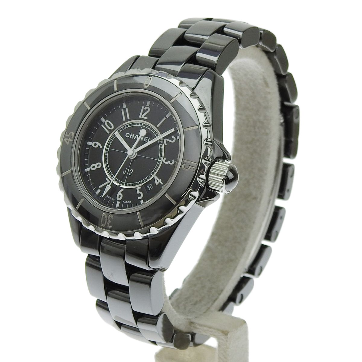 シャネル J12 H0682 セラミック SS クオーツ 腕時計 ブラック ブラック レディース 40101808556 アラモード
