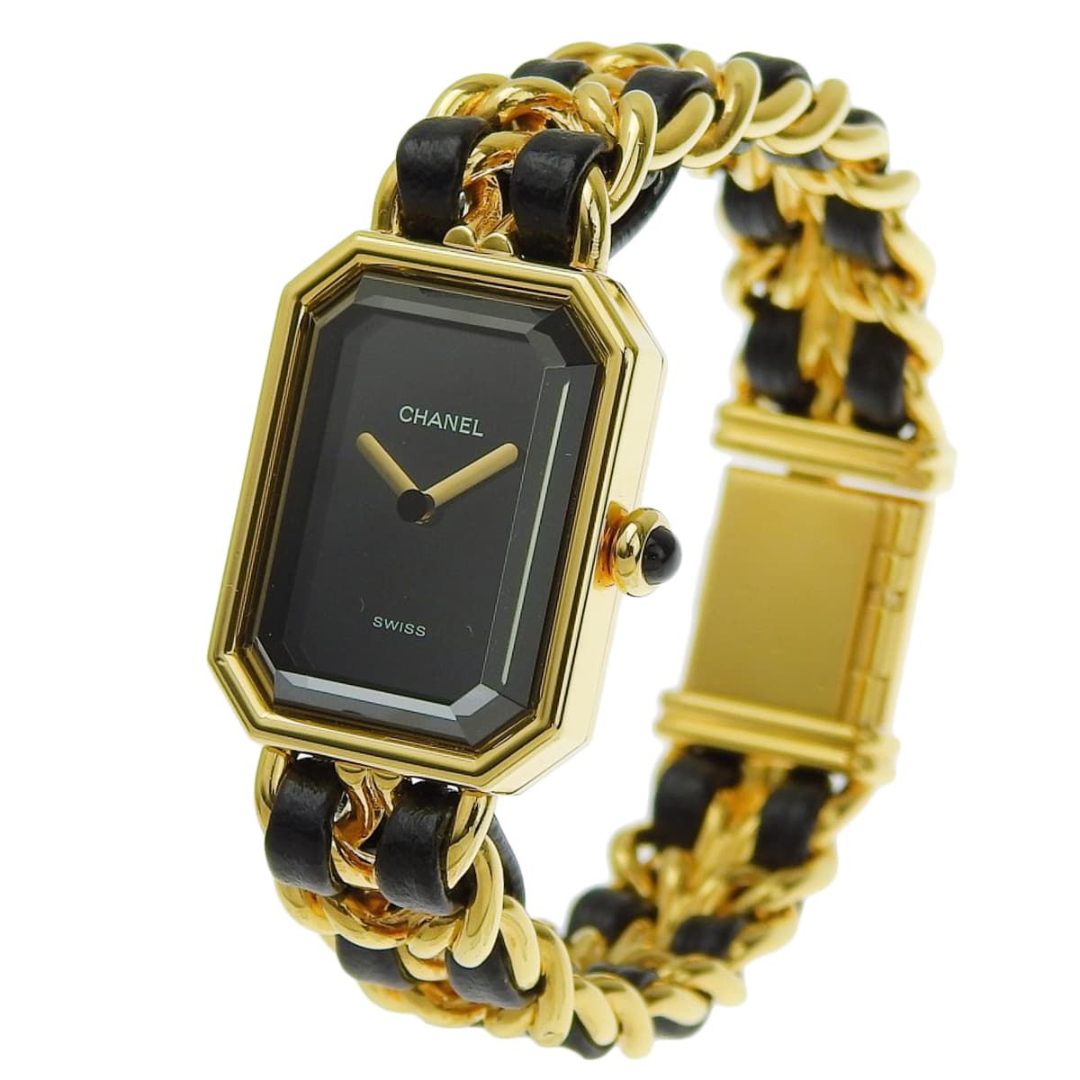 シャネル プルミエール M H0001 GP 革 クオーツ レディース 40802149828 アラモード